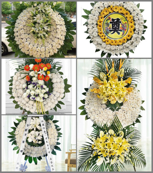 福建漳州华安县新圩镇天宫村花圈速递